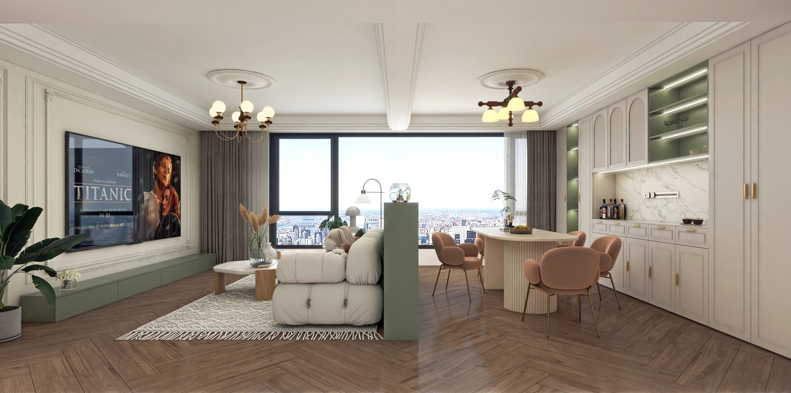 唐樾青山142㎡轻法式家居美学｜把浪漫与精致揉进烟火日常