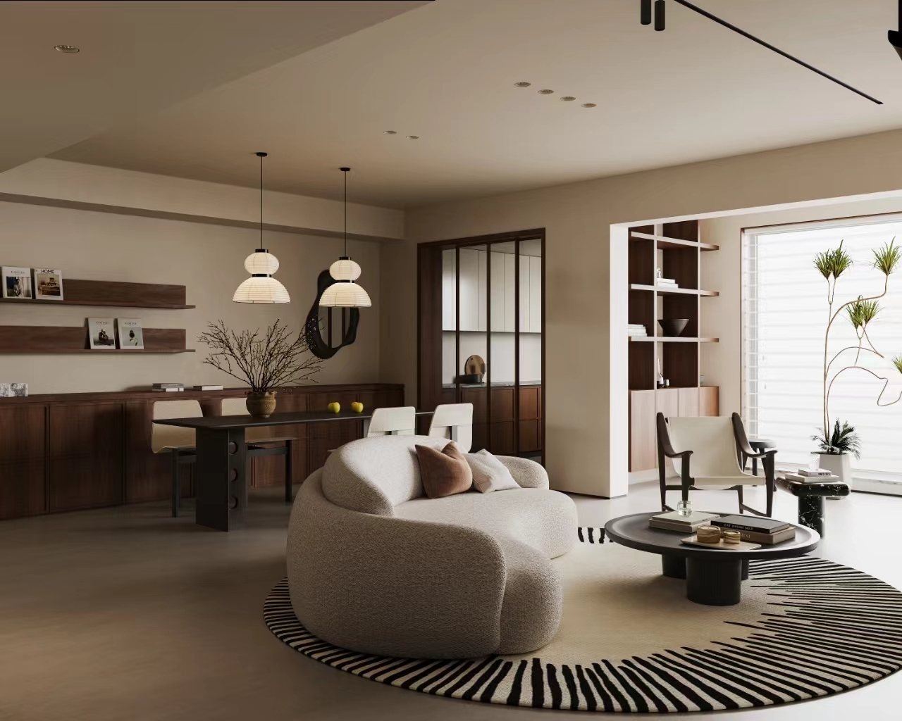 麒麟伴江悦138㎡美式中古|感受大地之美的暴击