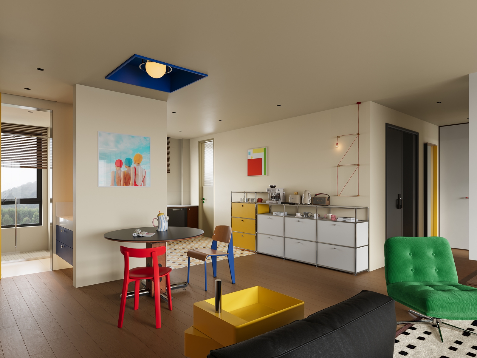 北投隐山143㎡现代包豪斯风格，一场穿越百年的设计狂欢