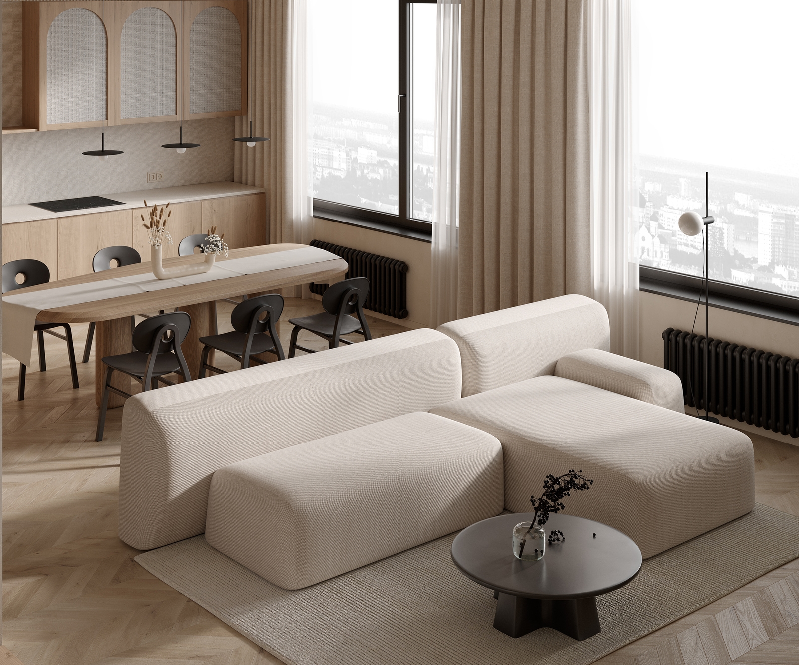 美林湾100㎡侘寂风的温柔，是成年人的治愈避难所