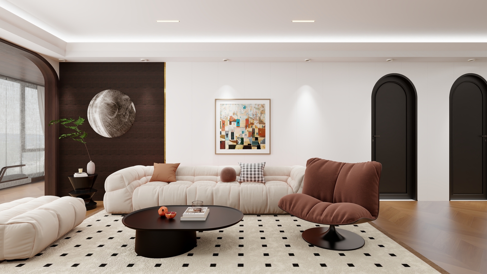 兴进珺府136㎡美式复古风|中和现代与传统的美式审美